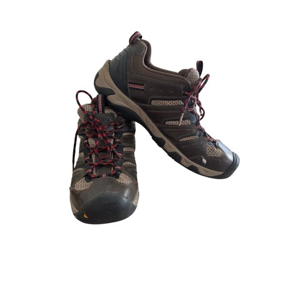 Keen Koven Low Brown Leather Hiking Camp Boots Shoes 1011828 Men’s Size 13 W - Picture 1 of 9